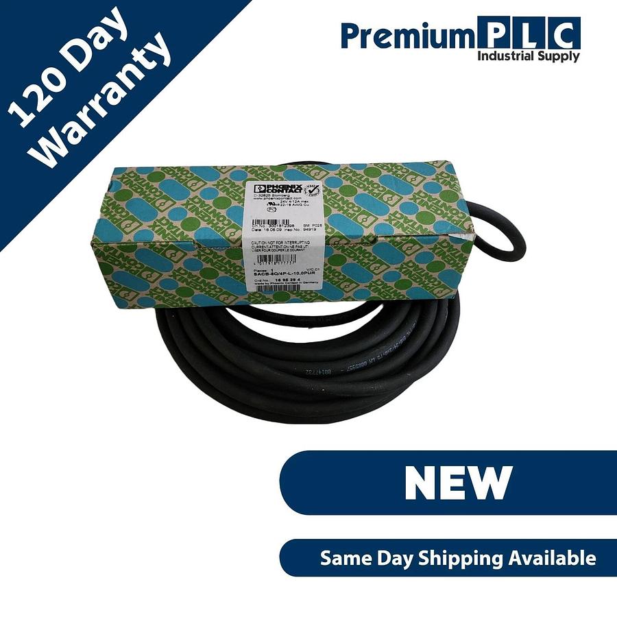 Used NEW F/S PHOENIX CONTACT SACB-8Q/4P-L-10,0PUR 1695294 SENSOR/ACTUATOR BOX W/CABLE