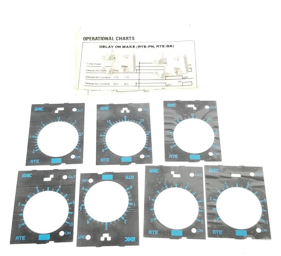 Used NIB IDEC RTE-BS1 ELECTRONIC TIMER RTEBS1, AC120V 50/60HZ, 10A, 120V AC