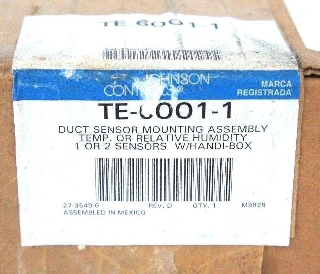 Used FACTORY SEALED JOHNSON CONTROLS TE-6001-1 DUCT SENSOR MOUNTING ASSEMBLY