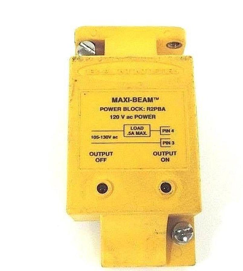 Used BANNER R2PBA MAXI-BEAM POWER BLOCK 9803A