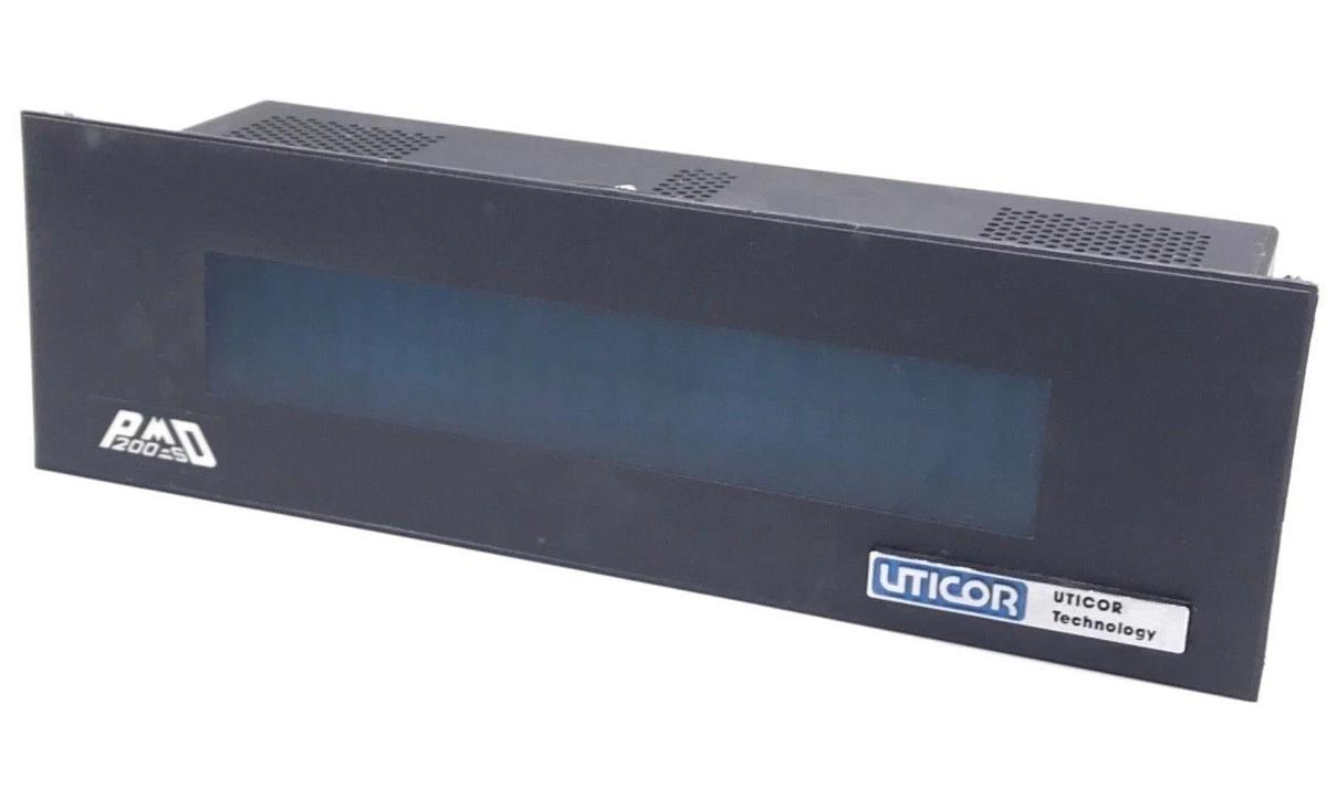 Used UTICOR 76538 PROGRAMMABLE MESSAGE DISPLAY PMD200S REV B, .2/.10AMP, 115/230VAC