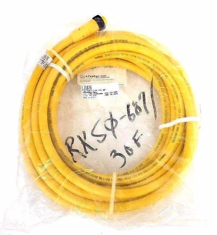 NEW IFM EFECTOR L31076 CONNECTOR CABLE STRAIGHT MINI/5-AC-X/X-S0L-PVC-30FT