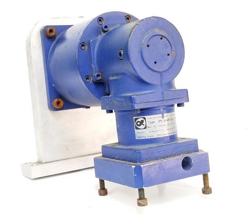 Used ALPHA SPK 140-MF3-140-131-000 GEAR REDUCER 140 RATIO 20014115 SPK140MF3140131000