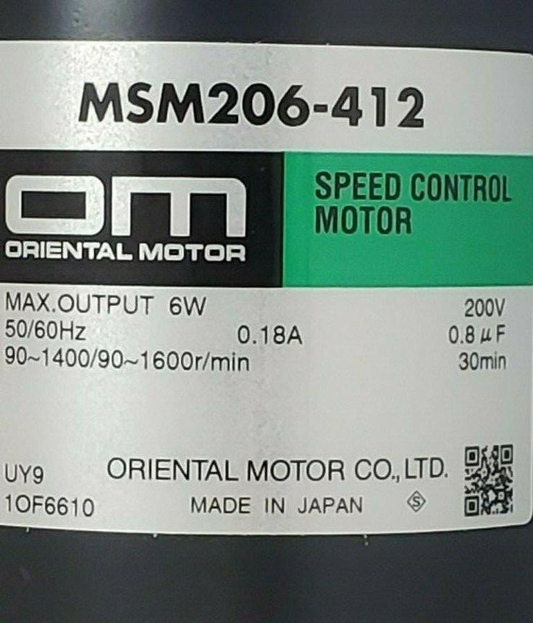 NIB ORIENTAL MOTOR MSD206-412D SPEED CONTROL MOTOR MSD206412D