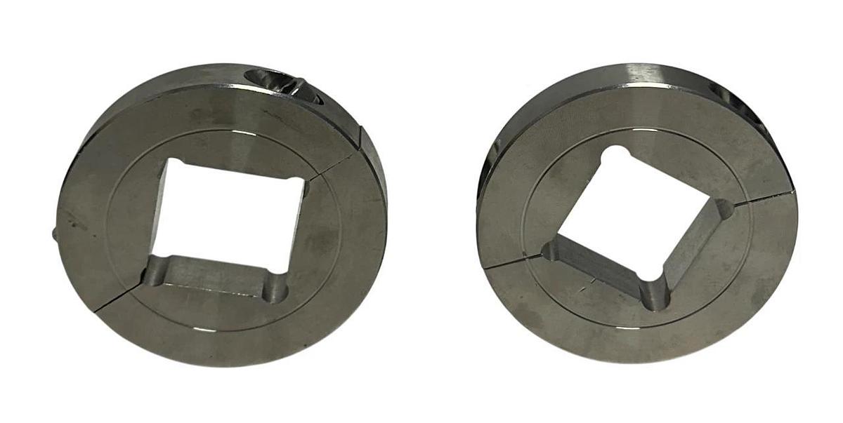 2 STAFFORD 15S108 2PC SQUARE BORE SHAFT COLLARS 1-1/2'' 87602 STAINLESS NSNP