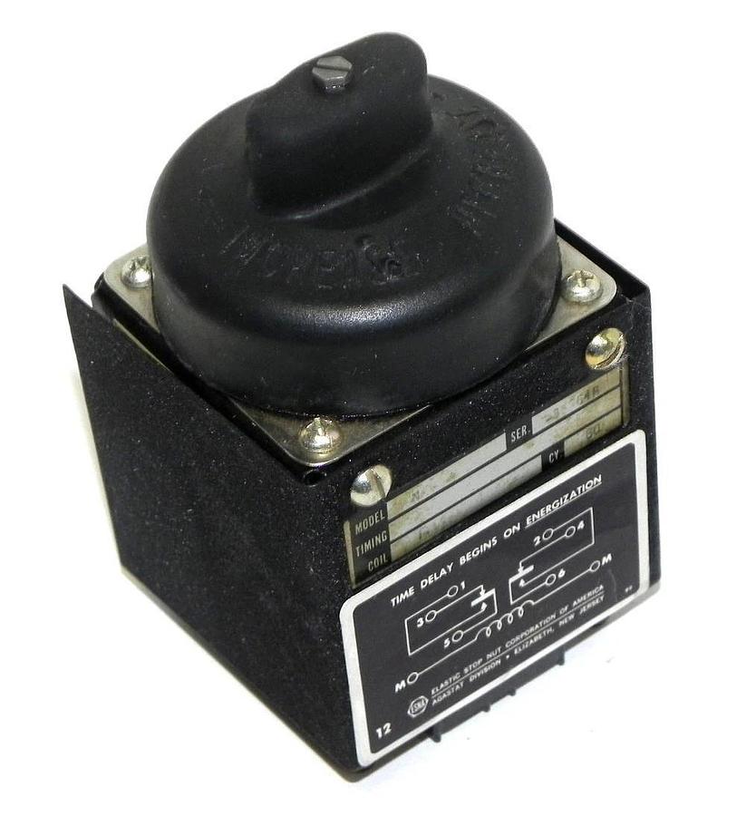 Used AGASTAT NE-12 TIME DELAY RELAY NE12, COIL 110V CY. 60