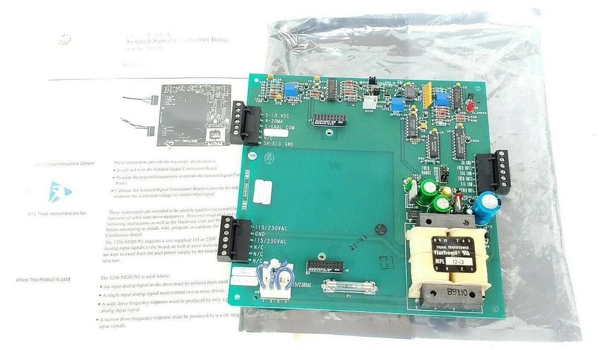 Used NIB ALLEN BRADLEY 1336-MOD-N1 ISOLATED SIGNAL CONDITIONER BOARD 120760 140122