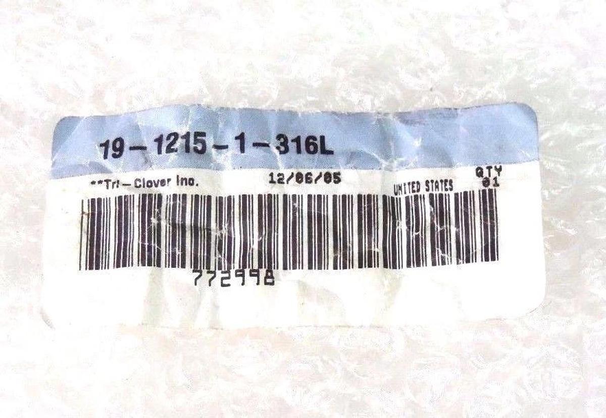 NEW TRI-CLOVER 19-1215-1-316L VALVE STEM 1912151316L