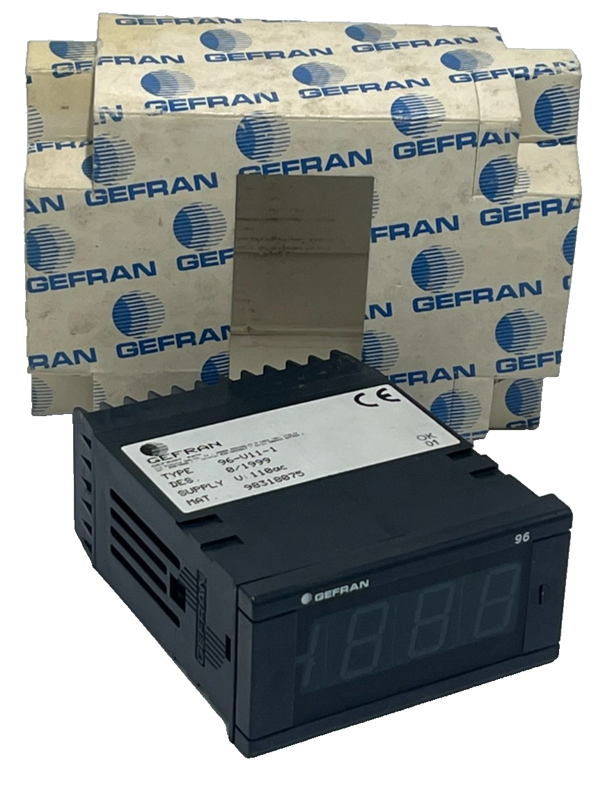 Used GEFRAN 96-V11-1 Digital Indicator Voltmeter Ammeter Process Meter 96x96mm 96V111