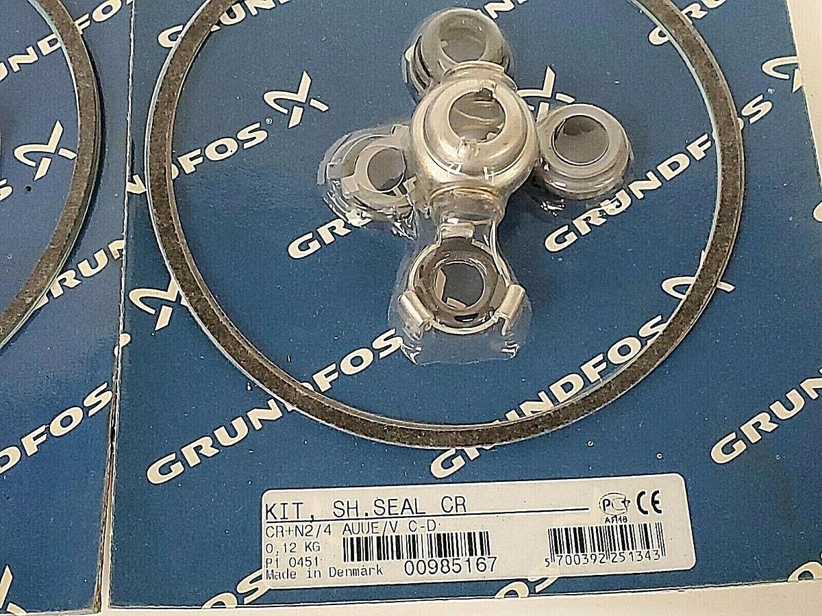 Used LOT OF 2 NEW GRUNDFOS 00985167 KIT, SH. SEAL CR CR+N2/4 AUUE/V C-D