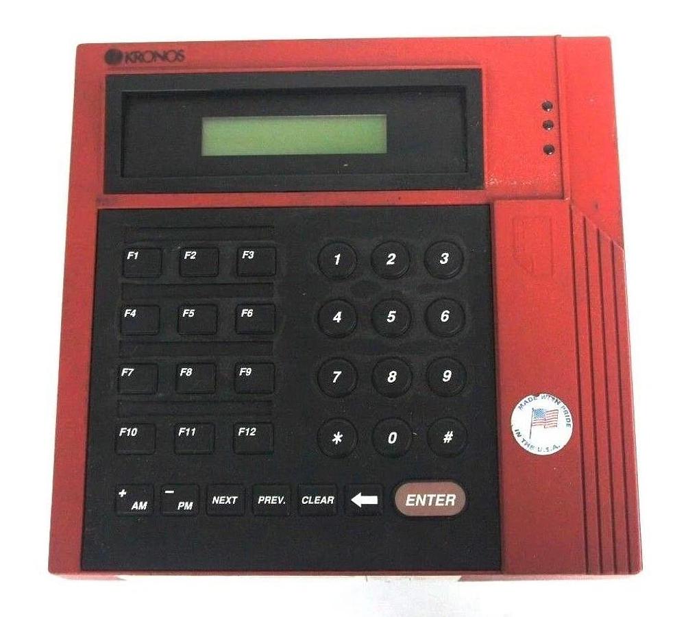 Used KRONOS 8600615-001 DIGITAL TIME CLOCK MODEL 460F 120 VAC, 60 HZ, 150 MA