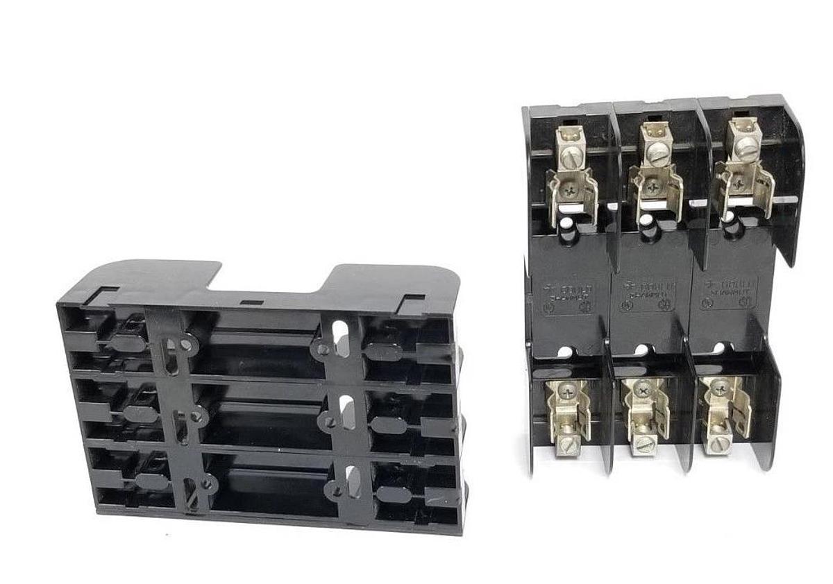 Used LOT OF 2 GOULD SHAWMUT 60303 FUSE HOLDERS 600V, 30A, 3P