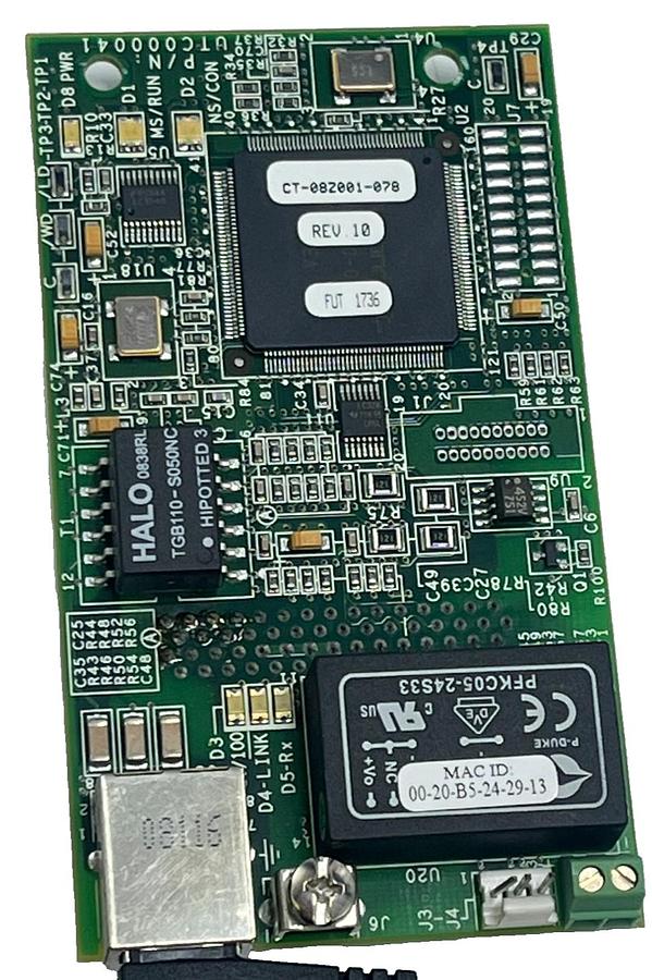 Used Yaskawa CM090 Ethernet Modbus TCP/IP Option Card Kit G5PFG7 Rev. 10 w/Accs.