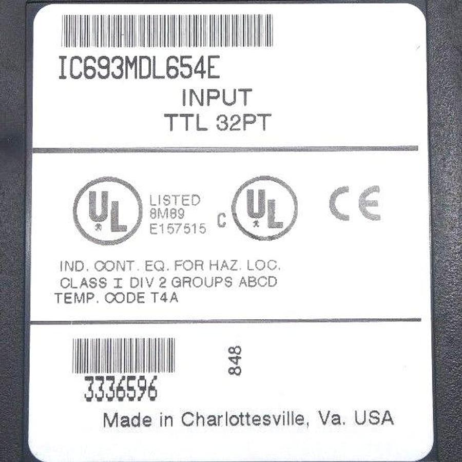 Used GE FANUC IC693MDL654F INPUT MODULE TTL 32PT