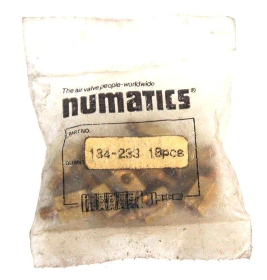Used LOT OF 70 NIB NUMATICS 134-233 FITTINGS 10/32ML TO 10/32 TEE