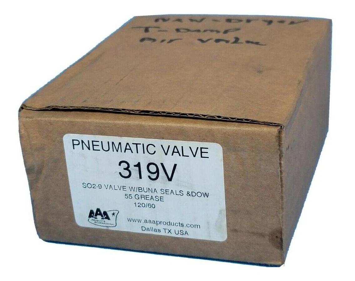 Used NIB AAA PRODUCTS 319V VALVE 2 POSITION 0.25'' PORT 50 TO 160 PSI 120VAC 11W COIL