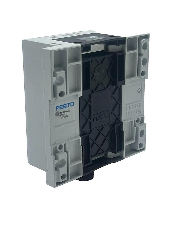 FESTO CPX-FB32 Ethernet Node Assy w/ CPX-GE-EV-S Interlink Block & End Plates