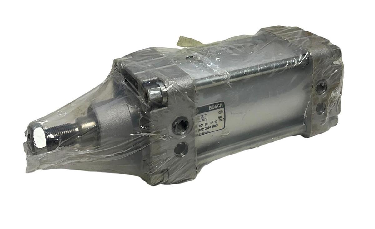 Used BOSCH 0 822 244 003 / 0822244003 PNEUMATIC CYLINDER SINGLE-ROD 80/80 10BAR NSMP