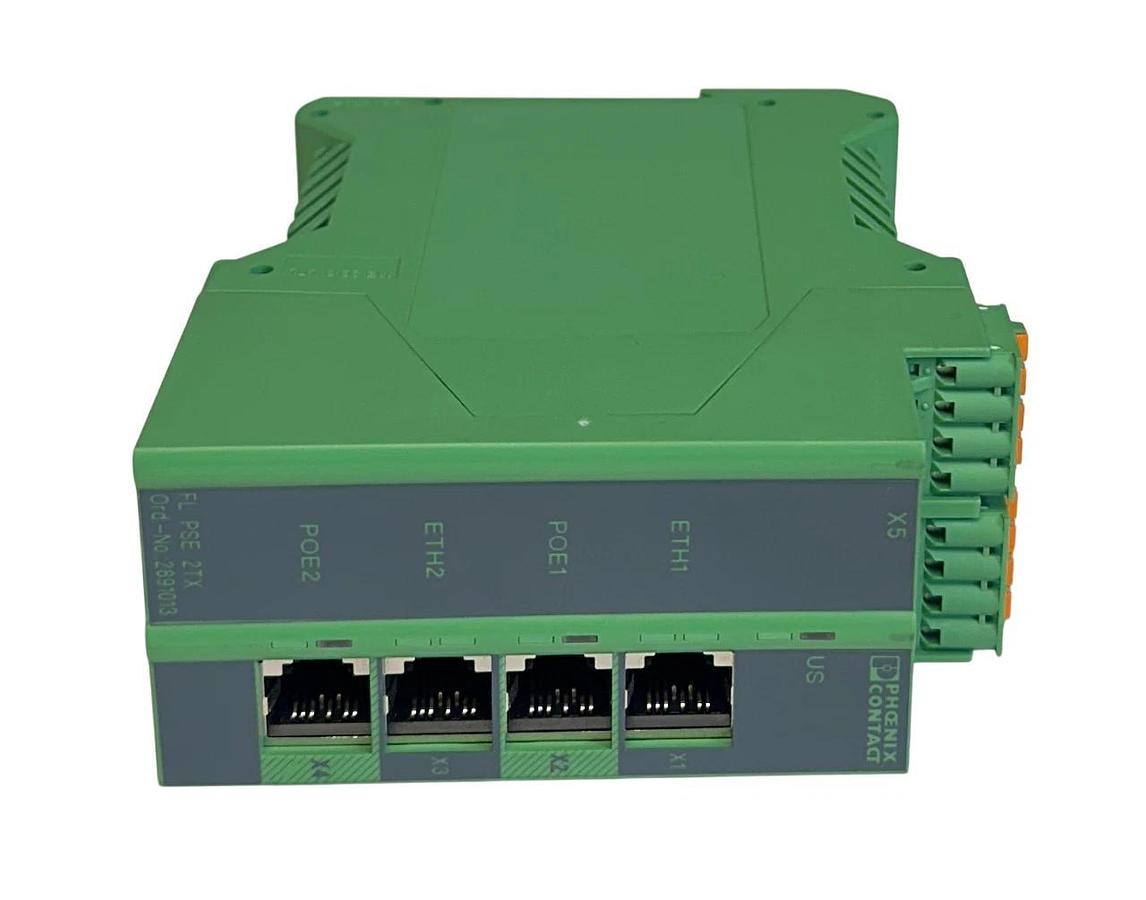 PHOENIX CONTACT FL PSE 2TX / 2891013 EtherNet SWITCH 2ETH/2POE 24VDC 100mA NSMP