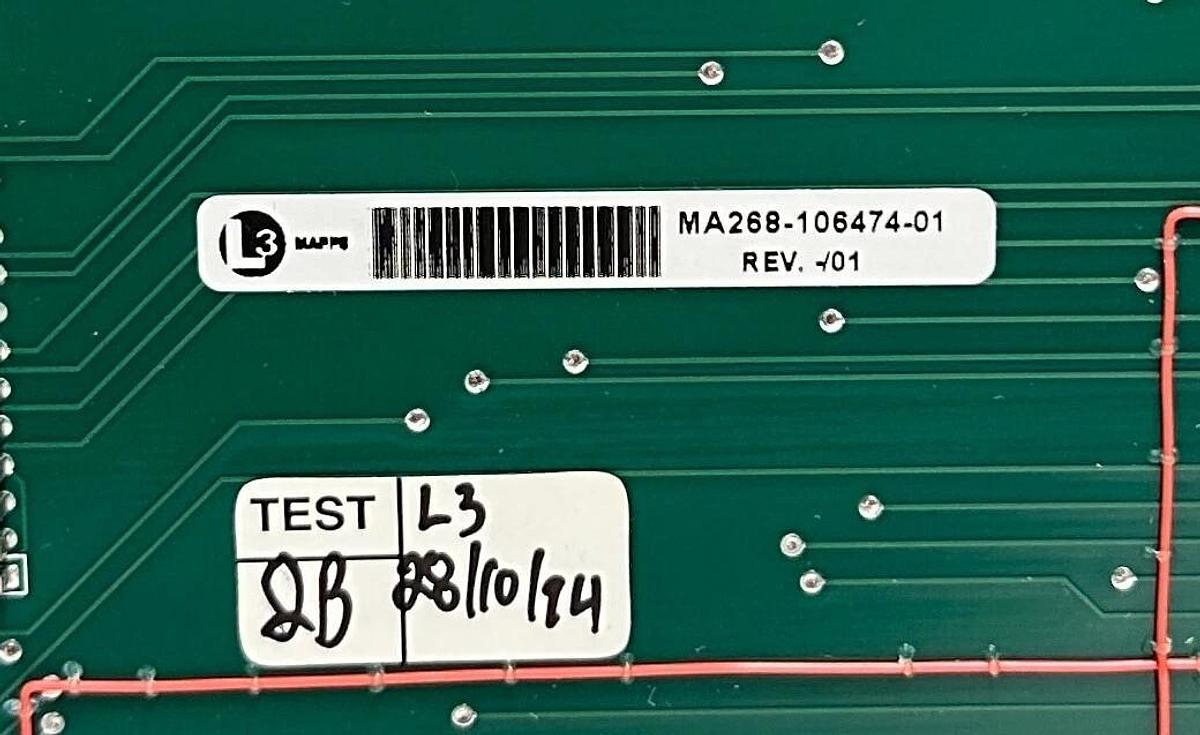 L3 MAPPS CAE MA268-106474-01 / MA32436.04.2.268 MODIFIED IOBIC CCA BOARD NSNP