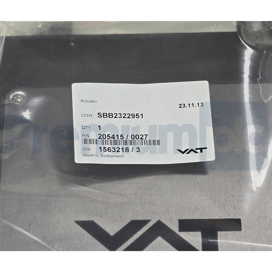 Used VAT 205415/0027 Actuator Module, ALD PM Chamberf Slotg Valve 205415 NSMP