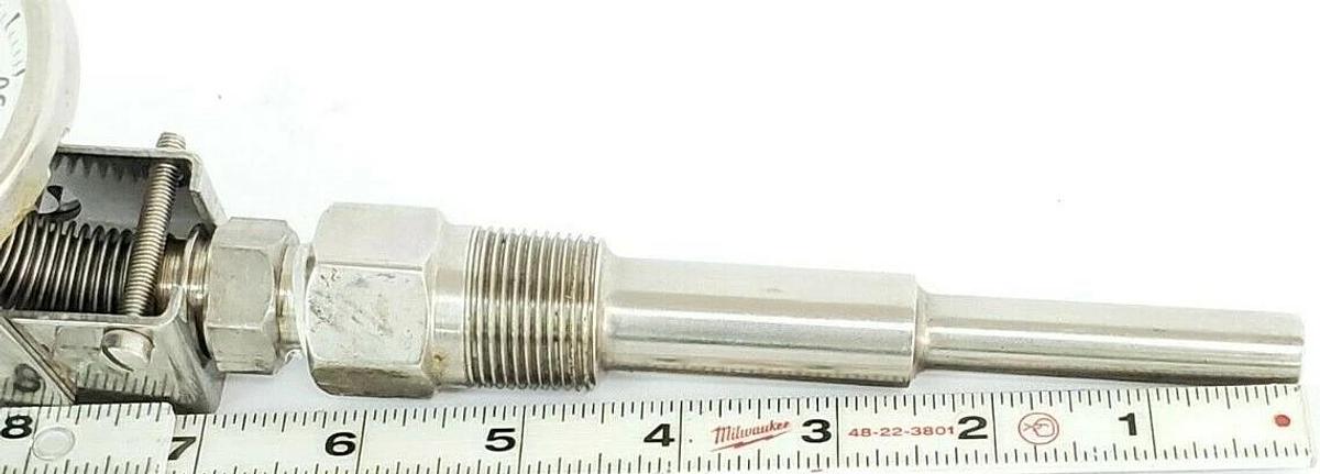 Used TAYLOR SYBRON -50 TO 50 DEGREE CELSIUS BI-THERM THERMOMETER, 4.5" PROBE