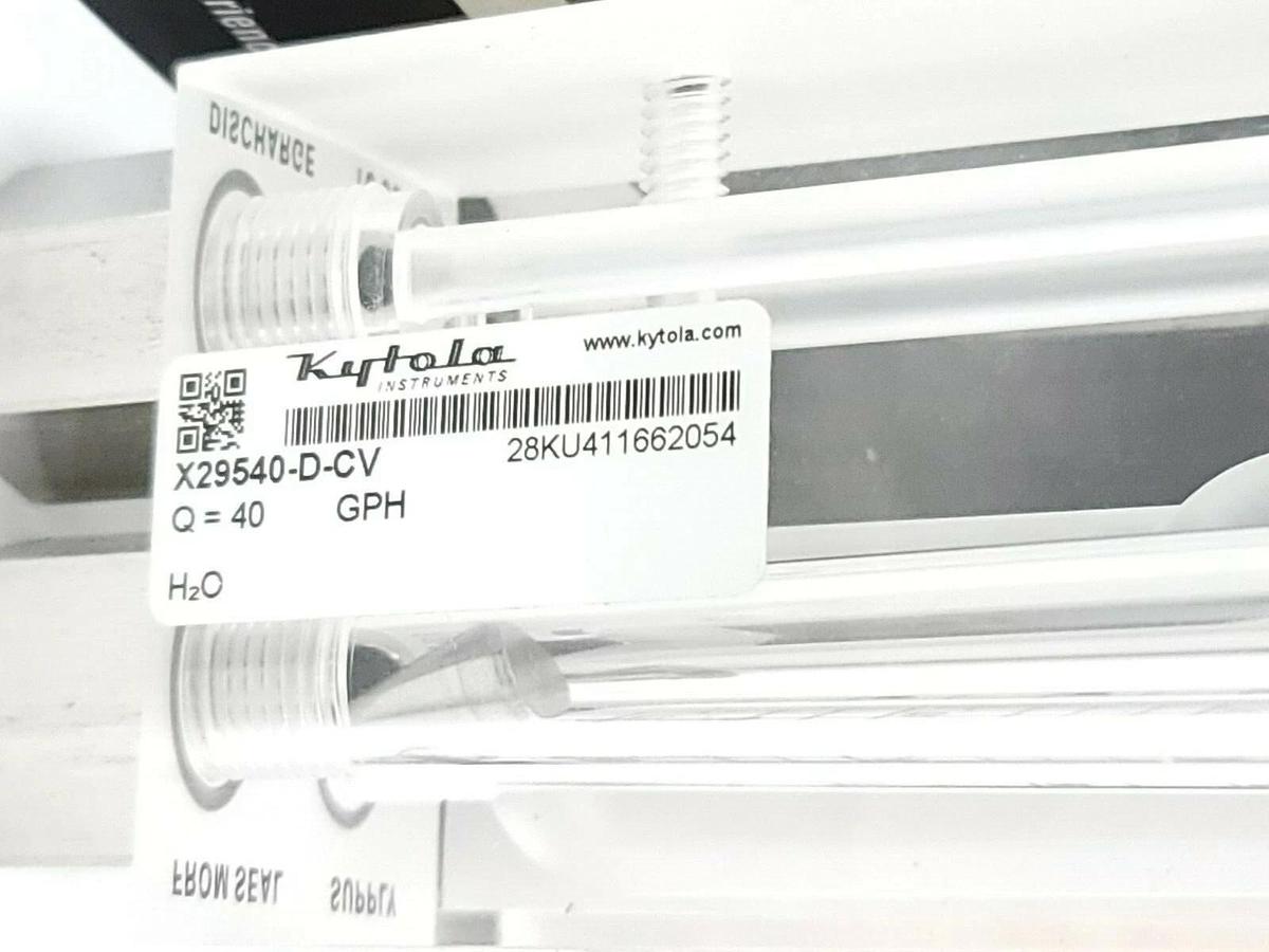 Used NIB FLOWSERVE KYTOLA X29540-D-CV SEAL GARD II GPH FLOWMETER 0-40 GPH 0-300 PSI