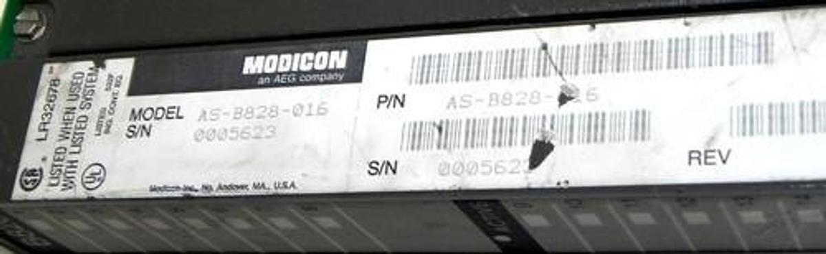 Used AEG MODICON AS-B828-016 5 VTTL OUTPUT TH MODULE ASB828016