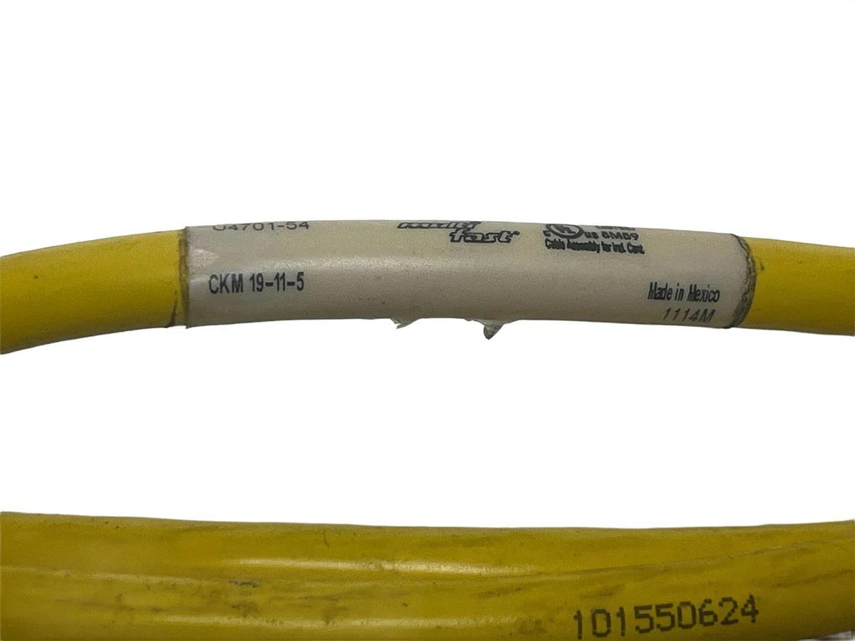 NEW Turck CKM 19-11-5 Multifast Cordset 19-Pin Male M23 to Bare End 5m 16ft