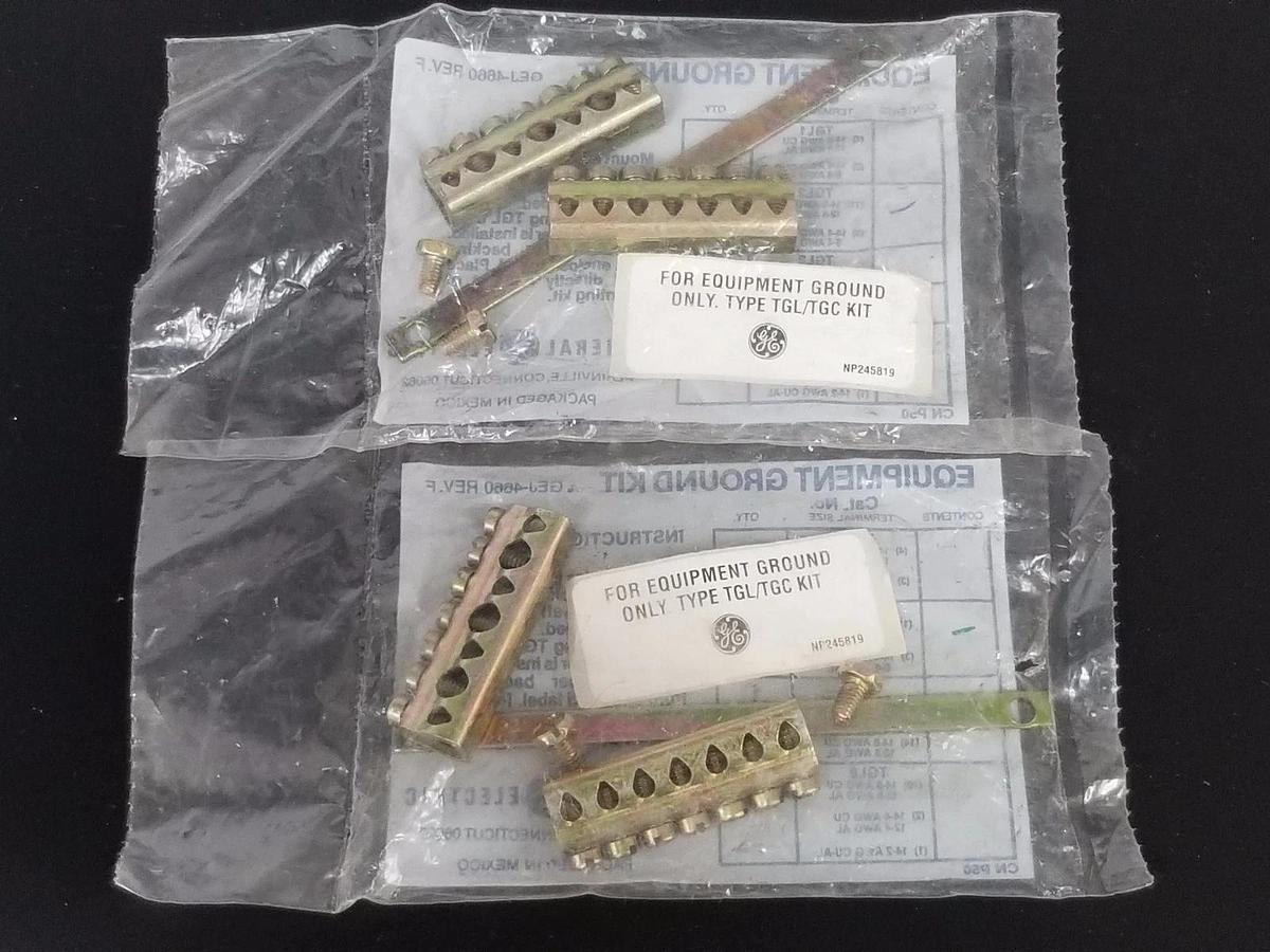 Used LOT OF 2 NEW GENERAL ELECTRIC GEJ-4660 EQUIPMENT GROUND KITS GEJ4660 REV. F
