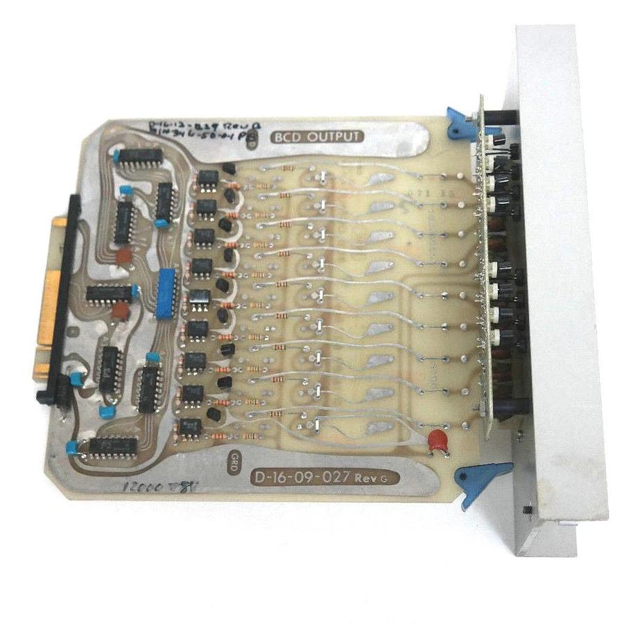Used ISSC D-16-09-027 CIRCUIT BOARD REV. G W/ 346-5D-0.1 OUTPUT TERMINAL D1609027
