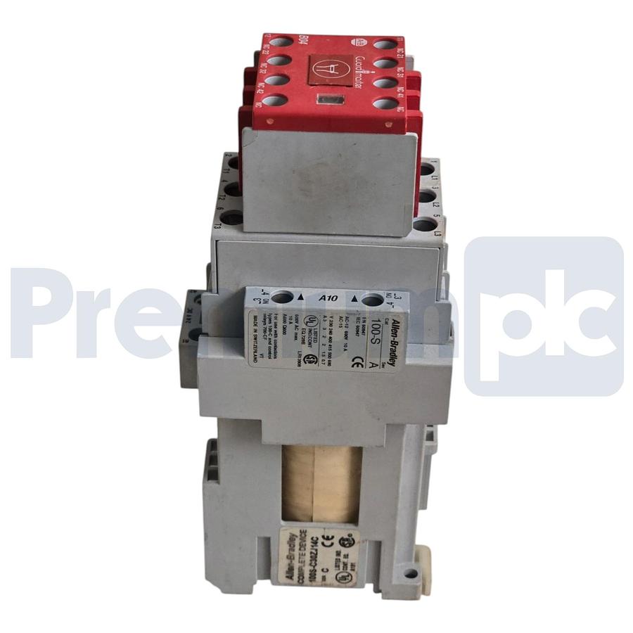 Used Allen-Bradley 100S-C30ZJ14C /C Guardmaster Safety Contactor 3-Pole 24VDC USPI