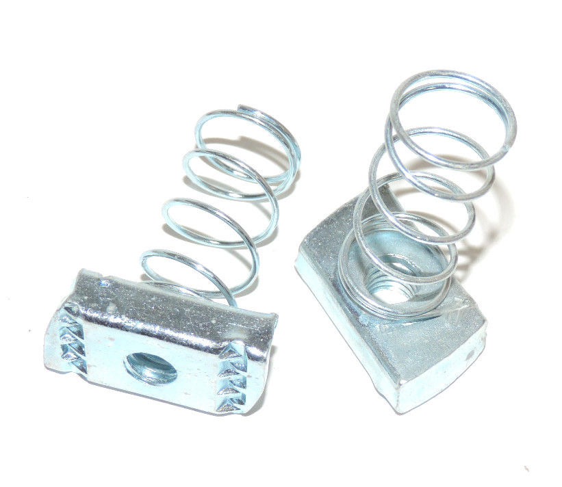 Used NEW LOT OF 57 THOMAS & BETTS ZA-100-3/8 STEEL SPRING NUTS ZA10038