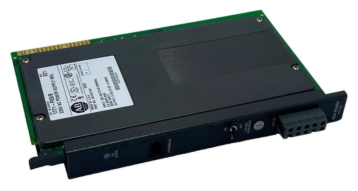 Used Allen-Bradley 1771-P6S/B Rev E01 Power Supply Module 220VAC PLC-5 96219276 B01