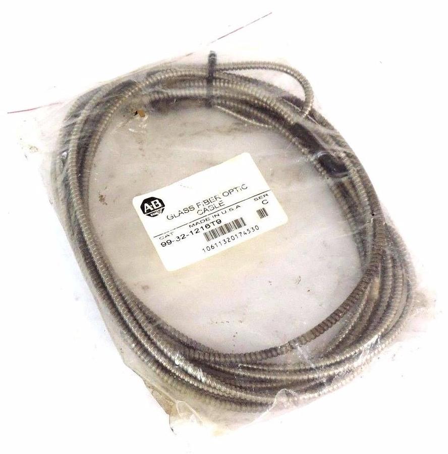 Used ALLEN BRADLEY 99-32-1216T9 CLASS FIBER OPTIC CABLE SER C 99321216T9