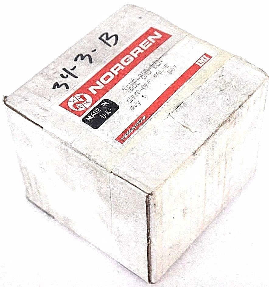 Used NIB NORGREN T68E-8AB-B2N SHUT-OFF VALVE T68E8ABB2N - FACTORY SEALED