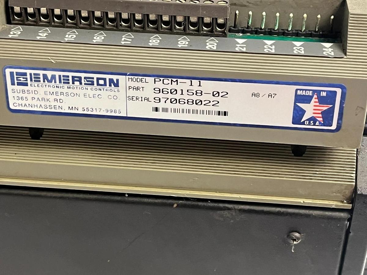 Used EMERSON FX-490 Servo Drive w/ PCM-11 Motion Controller 240V 9A FX490 PCM11