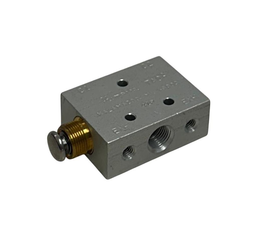 Used HUMPHREY 41P OEM TAC VALVE 4-WAY PUSH BUTTON VALVE MINI ALUMINUM NSMP