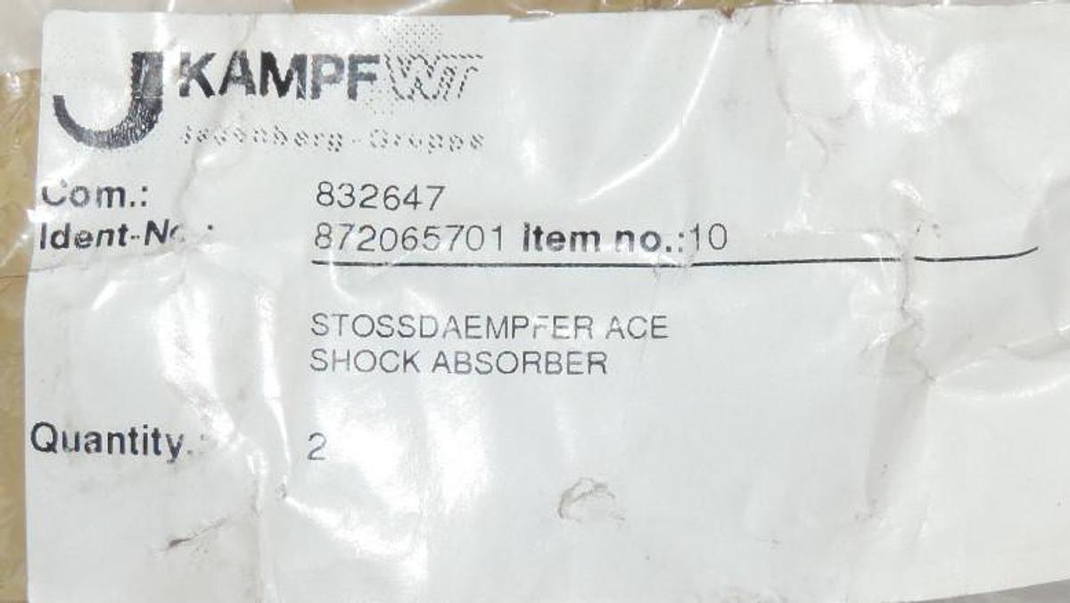 Used NEW LOT OF 4 NEW KAMPFWT 872065701 SHOCK ABSORBERS 832647