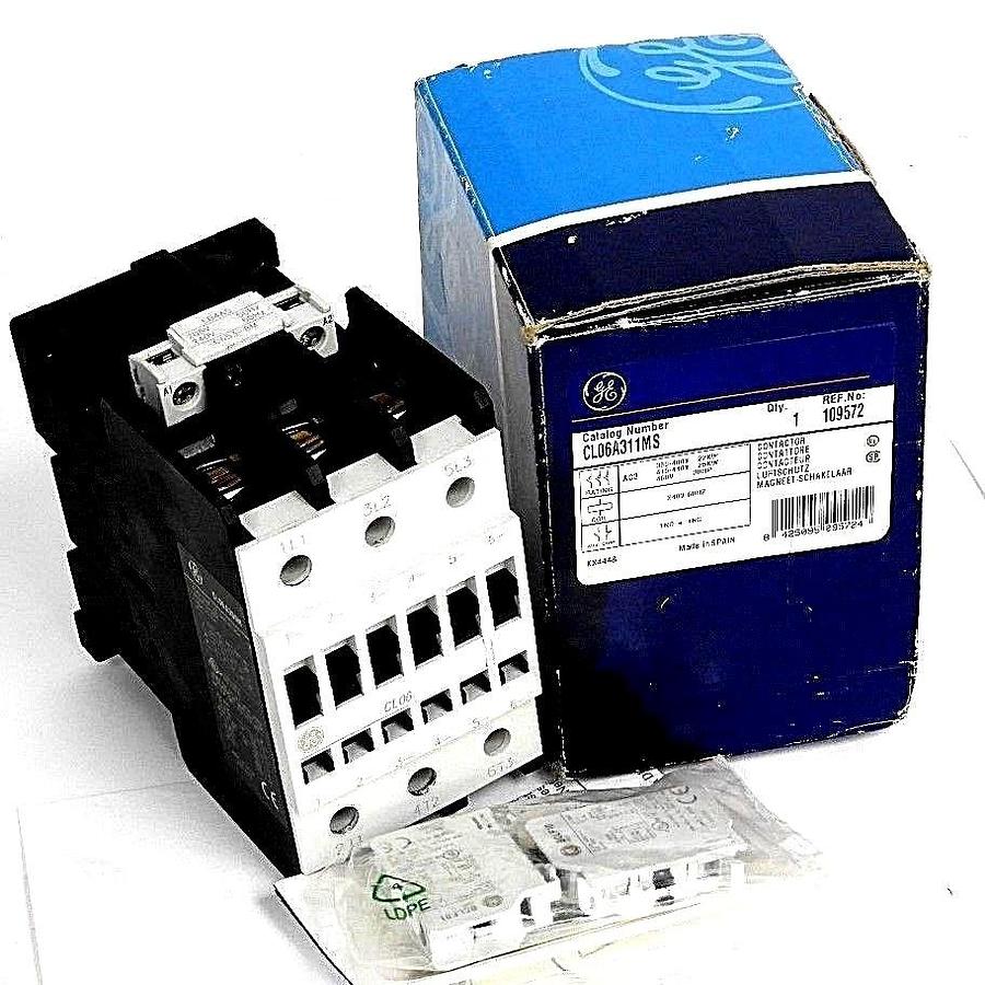 Used NIB GENERAL ELECTRIC CL06A311MS CONTACTOR 240V, 60HZ, 3 POLE