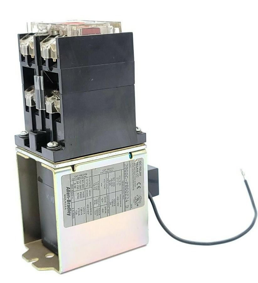 Used ALLEN BRADLEY 700DC-P800Z24 SER. D RELAY DC 24V, 700DCP800Z24