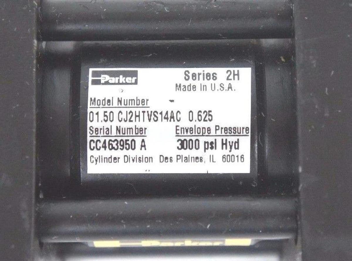 NEW PARKER 01.50 CJ2HTVS14AC 0.625 CYLINDER SERIES 2H 3000 PSI ENVELOPE PRESS.