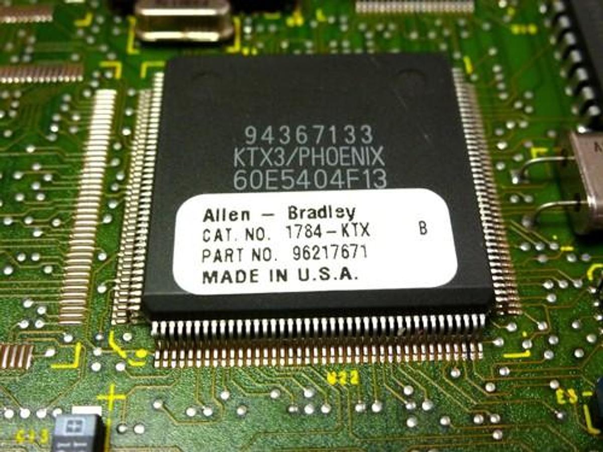 Used ALLEN BRADLEY 1784-KTX SER. B 96217671 ISA BUS PC DH485 RIO SCANNER 1PT 1784KTX