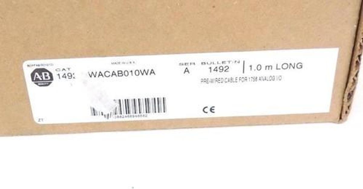 NIB ALLEN BRADLEY 1492-HWACAB010WA SER. A PRE-WIRED CABLE ASSY. 1492HAWCAB010WA