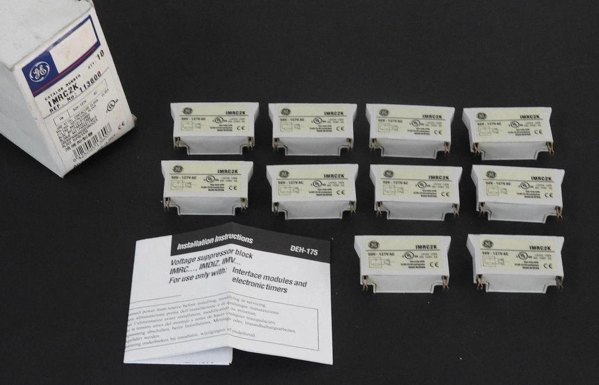 Used LOT OF NIB 10 GE IMRC2K VOLTAGE SURGE SUPRESSSOR BLOCKS 50V-127V AC