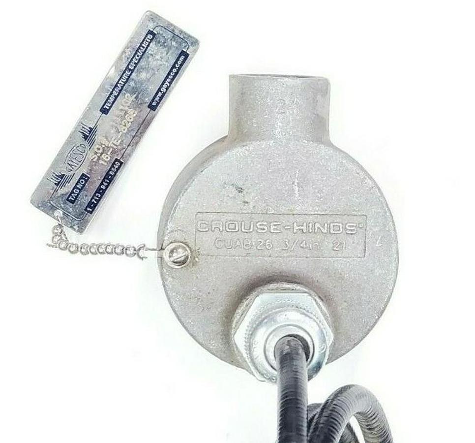 Used CROUSE-HINDS GAYESCO 16-TE-8268 5FT TEMPERATURE PROBE GUAB 26 3/4IN. 21 16TE8268