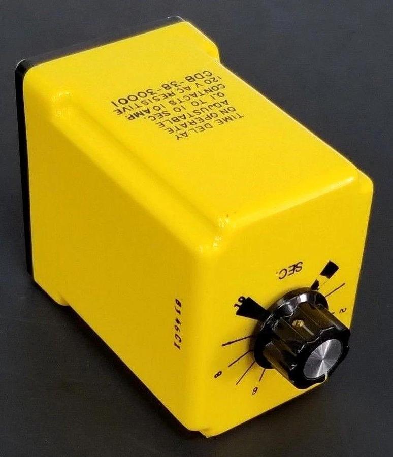 Used NIB POTTER & BRUMFIELD CDB-38-30001 TIME DELAY RELAY 0.1-10SEC. 10A 120VAC 3053