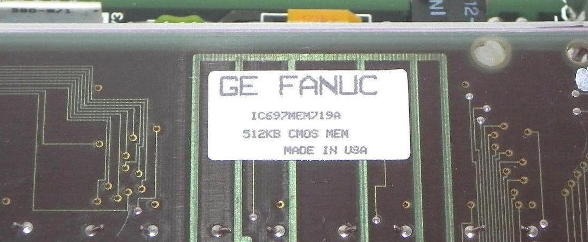 Used GE FANUC IC697ADC701C COPROCESSOR MODULE W/ IC697MEM719A 512KB CMOS MEM