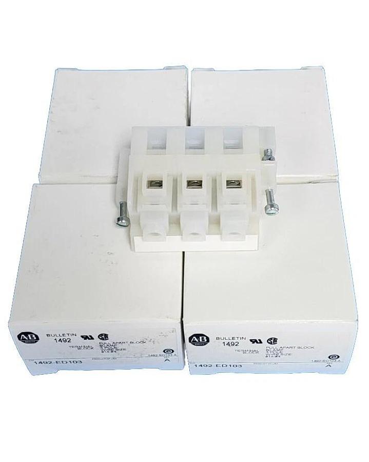 Used ALLEN BRADLEY 1492-ED103 /A PULL APART BLOCKS 60A, 3-POLE NEW SURPLUS