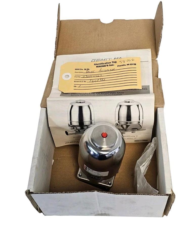 NIB GEMU 9650 10D 1311T1 ACTUATOR DIAPHRAGM VALVE 99017272-6439869 0001